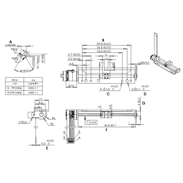 VSM08248 8mm Micro Linear Stepper Motor 3.3V with Bracket