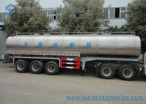China 45m3 304 2B Edible Grade Chemical Tank Trailer 3 Axle For Milk / Liquid Food wholesale