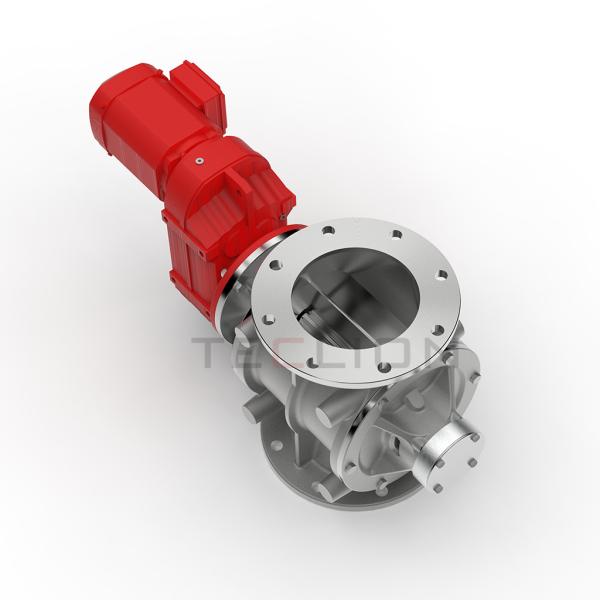 Industrial Powder Rotative Valve Feeder Airlock For Dust Collector OEM