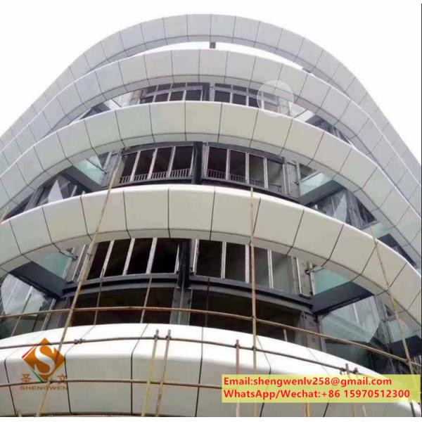Customized metal facades aluminium cladding sheet with round holes pattern