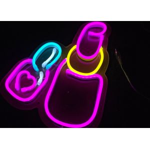 lipstick neon sign Cosmetics store channel letters, signboards, logos,