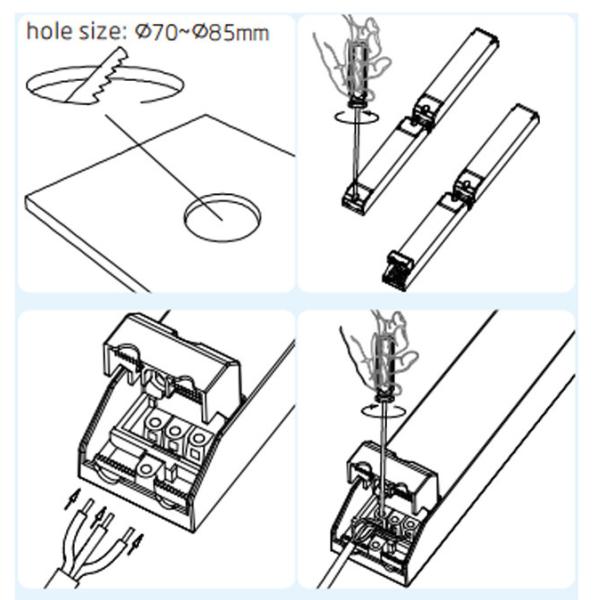 IP20 Customised LED Emergency Lights For Residential / Institution Buildings 50 / 60Hz