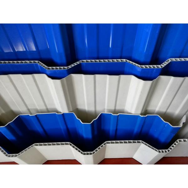 PVC Roof Panel Roll Forming Machine Extrusion 75 Kw Sheet Thickness 2-3mm