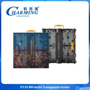 China Waterproof IP65 P3.91 Advertising Video Wall Panel Display LED Screen strong led transparent display wholesale