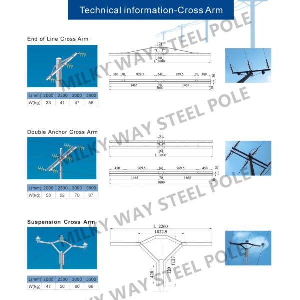 12M Galvanized Electric Power Pole Q345 Material for 110KV Transmission