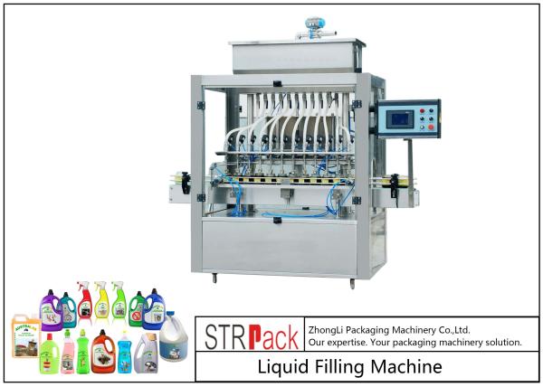 Quality 12 Nozzles Automatic Cleaning Agent Liquid Filling Machine For 30ml-5L Time Based Automatic Filling Machine for sale