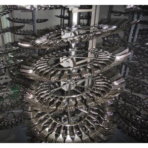 PVD Vacuum Metalizing Equipment , Plastic Spoon Aluminum Evaporation Coating