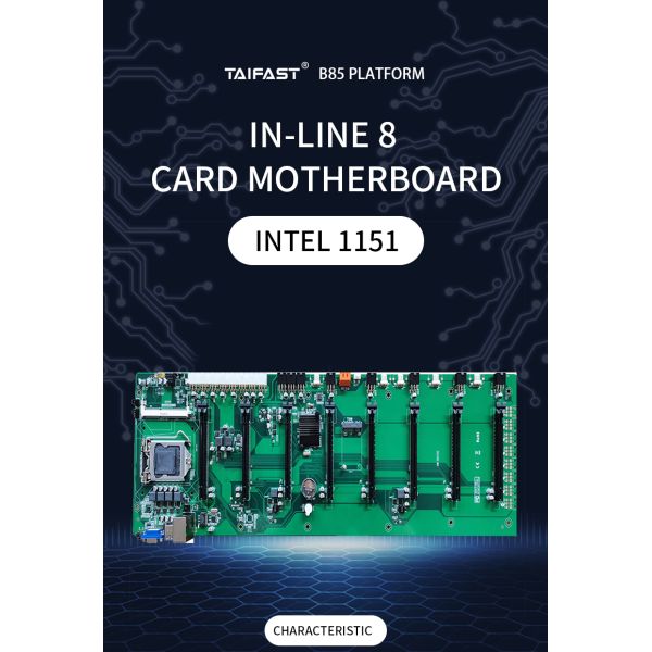 Bitcoin BTC ETH Intel B85 Motherboard For Mining 8 GPU