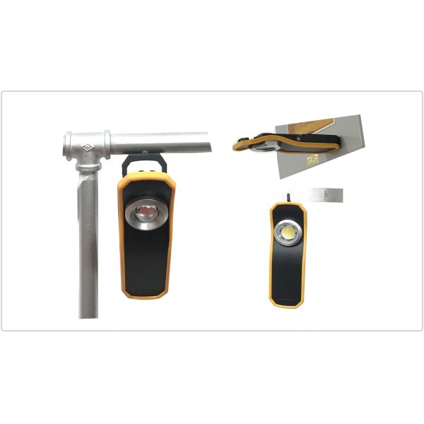 1500 Lumen Rechargeable Handheld Work Light With Aluminium Body And Magnetic Stand