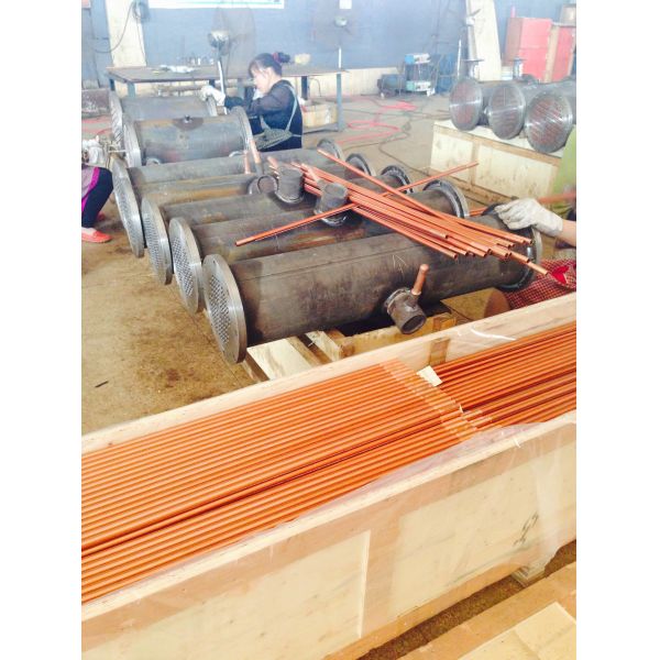 Professional Horizontal Shell And Tube Condenser R407C Refrigerant Energy Saving