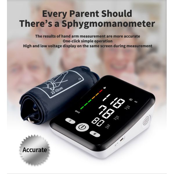 Home Medical Sphygmomanometer With Smart Display Simultaneous Detection Of Heart Rate
