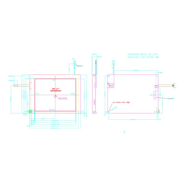 5.7 Inch Resistive Touchscreen Display 320x240 Touch Screen LCD Display Module With RGB Interface