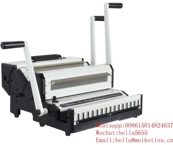 Quality Nanbo Manual 25 Sheets Double Loop Wire Binding Machine for sale