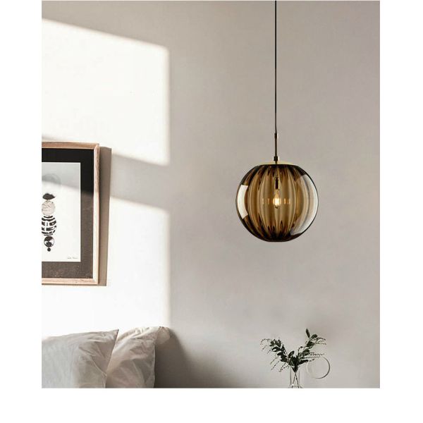 Modern Led Pendant Lamp Nordic Hanging Lights Glass Ball Lighting Fixtures(WH-GP-43)