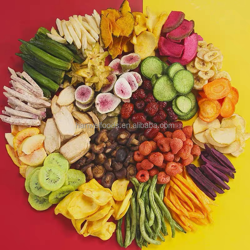 Low Salt Vacuum Fried Okra Semi Soft Crispy Roast Vegetables