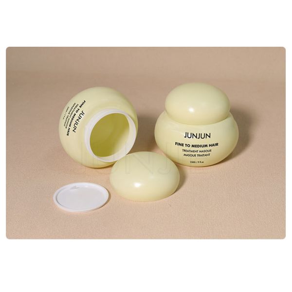 Luxury Plastic Cosmetic Round Wide Mouth Bowl Shape Body Cleanser Butter Scrub Cream Jar 200g Cosmetics Packaging Containers