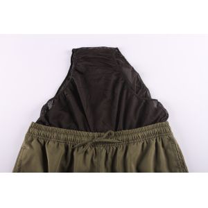 Olive Camouflage Mens Elastic Waist Board Shorts