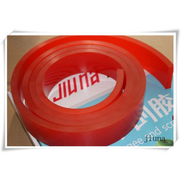 High Wear Resistant Red Polyurethane Squeegee For Silk Screen Printing