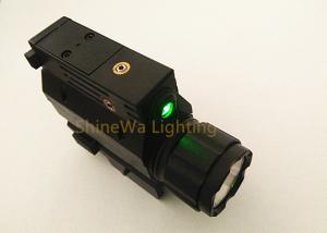 China 500 Lumen Tactical Flashlight With Green Laser Sight For Pistols IP64 Waterproof wholesale