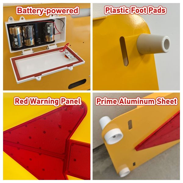 High Brightness Red LED Arrow Board Wall Mounted for Easy Mounting Solution