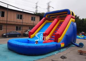China Lead free backyard kids inflatable water slide with pool from Sino Inflatables on sale