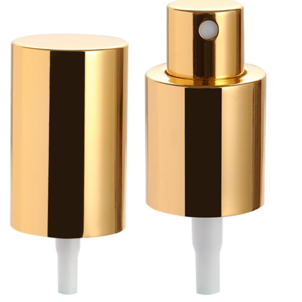Quality 24mm High Gold Aluminum Mist Sprayer For Plastic Bottle for sale