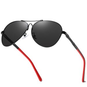 Memory Metal Frame Polarized Sunglasses Fashion Spring Leg Stylish
