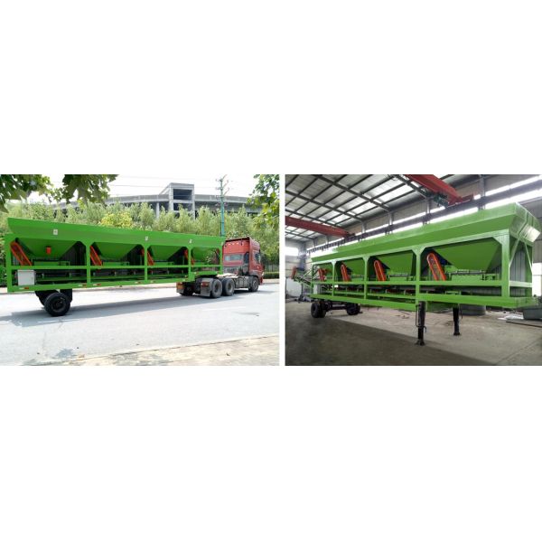 Fully Automatic Mobile Batching Plant 270 - 500kw Total Power Low Energy Consumption