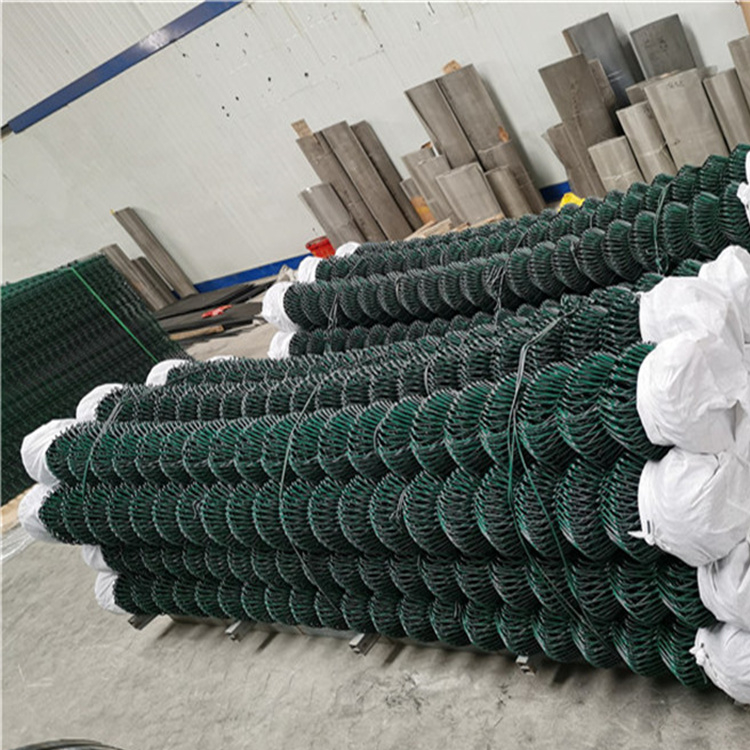 Farm Field Pvc Diamond Mesh Fencing Plastic Covered Chain Link Fence 1000-2500mm