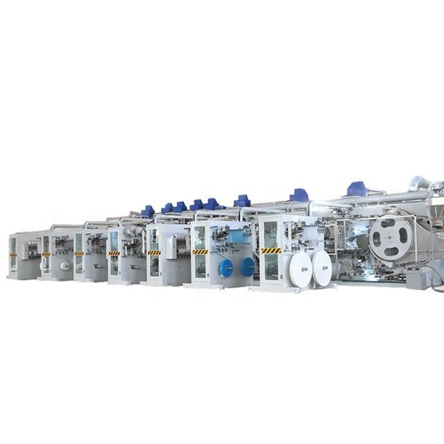 China Fully Automatic Baby Small Scale Diaper Making Machine High Efficiency wholesale