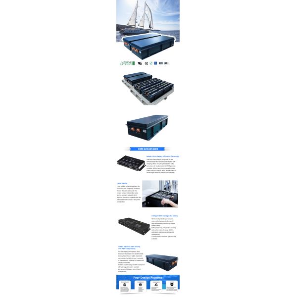 OEM ODM Marine EV Lithium Battery Pack 96v 300ah Lifepo4 Battery For Electric Boat/Yacht
