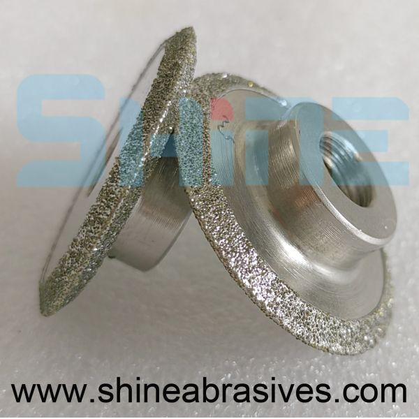 Diamond Electroplated CBN Valve Seat Stones Shine Abrasives For Carbide Grinding