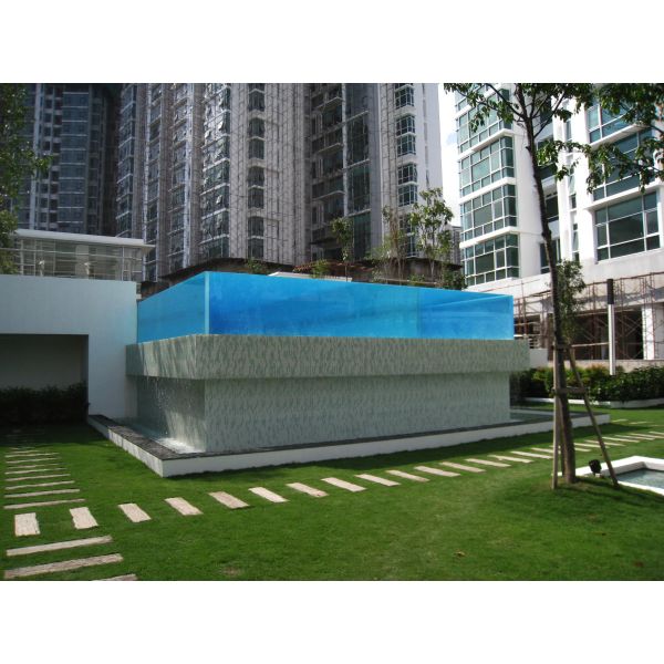Customized Size Clear Acrylic Panels For Pool Fence AUPOOL Polycarbonate Pool Cover