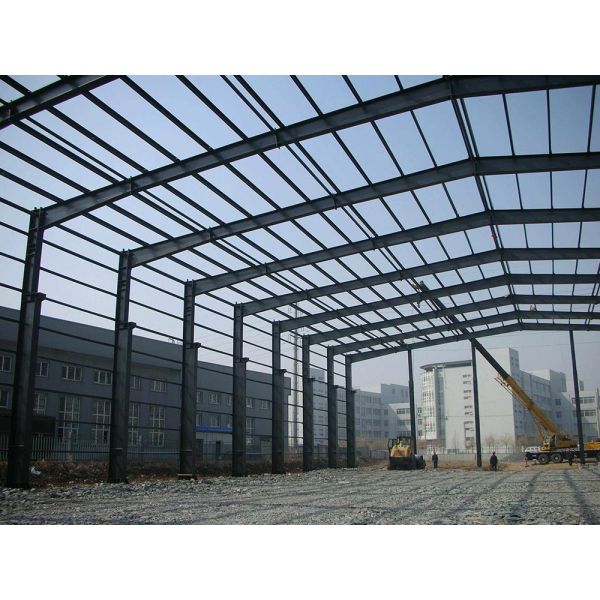 DIN Q235 Q345 Steel Building Workshop Design Layout
