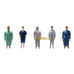 durable chemical resistant lab coats,elastic material coverall workwear