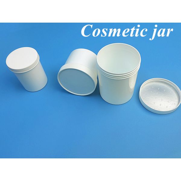 Wholesale Cheap Ointment Big Size PP White Blue Plastic Jar for Ointment Cream Cosmetic Packaging Container