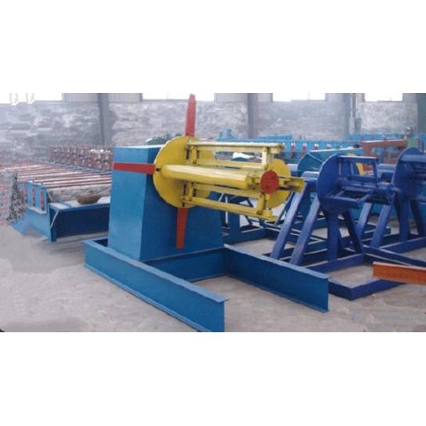 5 Tons Capacity Steel Coil Decoiler With 4KW Power Motor Controlling System