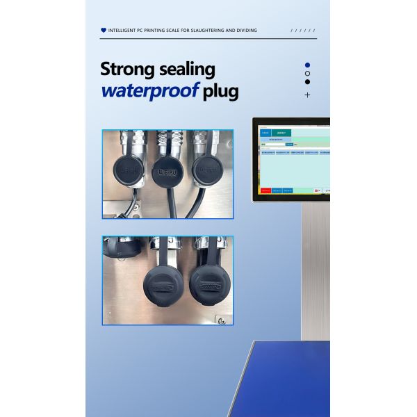 Label Printing Fully Waterproof Smart Scale with Smart Screen and 304 Stainless Steel