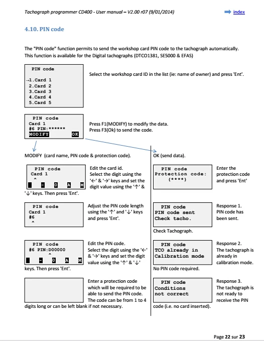 Digital Truck Tachometer Programmer CD400 Distance Reading Clear DTC and Matched Wire