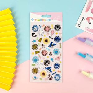 China Glue Crystal Gold Stamping Sticker 3D Drip Cartoonepoxy DIY Mirror Sticker wholesale