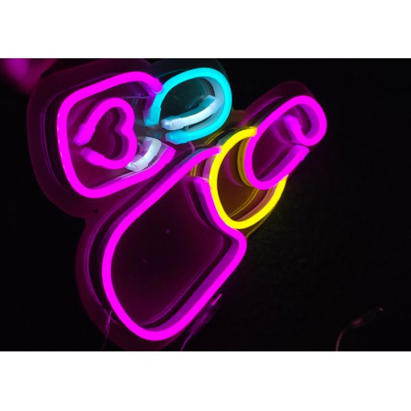 lipstick neon sign Cosmetics store channel letters, signboards, logos, advertising boxes, landscapes and stage decoratio