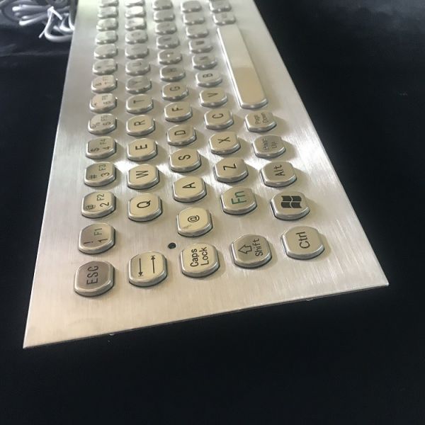 Outdoor Stainless Steel Mechanical Keyboard With Trackball Rain Proof Ip67