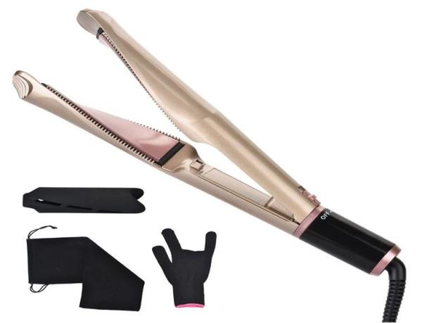 Quality Salon LCD Display 2 In 1 Flat Iron Hair Straightener for sale