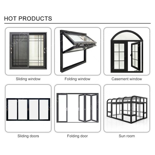 White Aluminum Framed Storm Aluminium Swing Door Exterior Glass Louver Door Designs for Caribbean Villa House