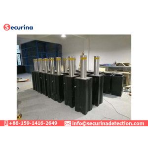 Automatic Outdoor Security Bollards Hydraulic Pressure Technologies Remote