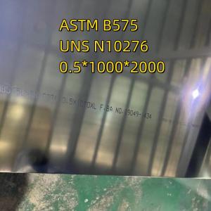 China ASTM B575 Hastelloy C276 UNS N10276 Alloy C276 W.NR 2.4819 Sheet 0.5*1000*2000mm With PMI Test wholesale