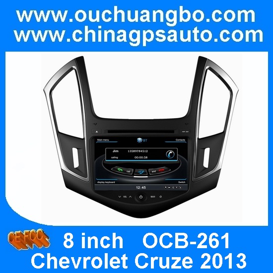Ouchuangbo 8 inch HD screen audio video DVD Chevrolet Cruze 2013 S100 suport BT iPod usb