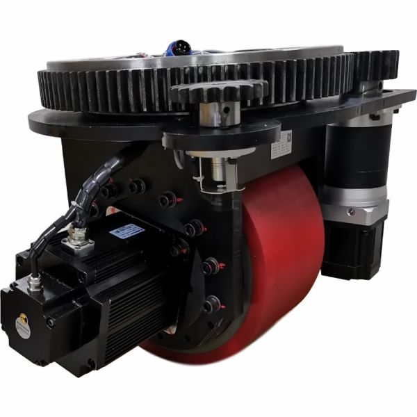 Agv Polyurethane Motor Drive Heavy Duty Robot Wheels 4000kg Load With Brake