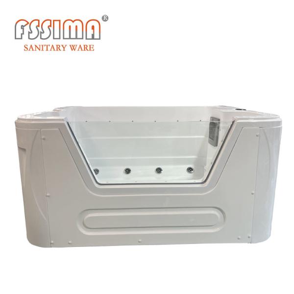 Quality Rectangular Baby Massage Bath Tube Computer Control Freestanding Whirlpool Bathtub for sale