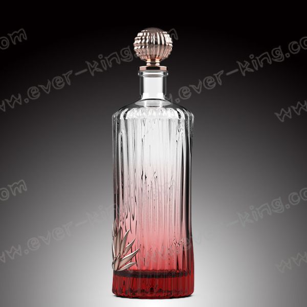 Super Flint Round Liquor Glass Bottle Empty Customized 750ml